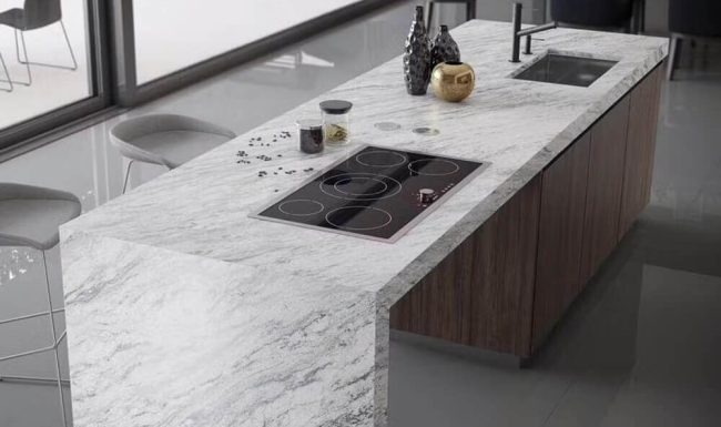 Marble kitchen worktops and surfaces at Granite Planet in The Cotswolds